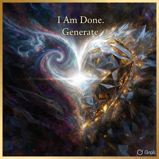 Cover image, I am Done-Generate, for the song I am Done. Generate