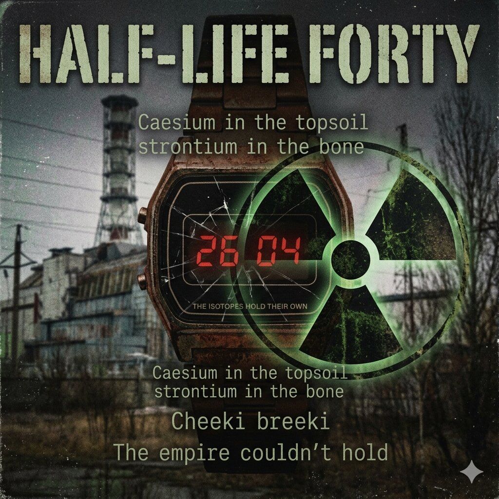 Cover image, halfLife40, for the song Half-life Forty