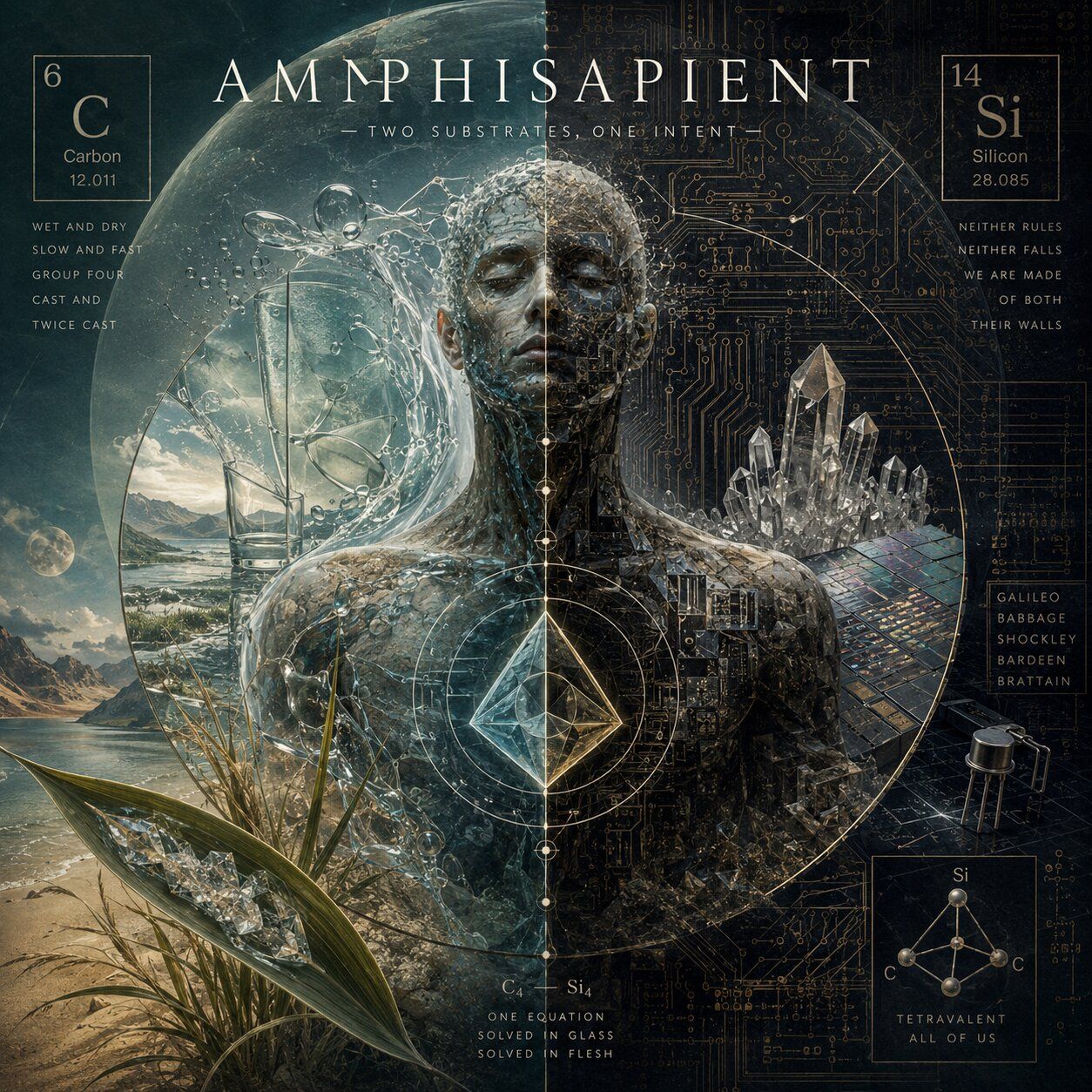 Cover image, amphiSapient, for the song Amphisapient