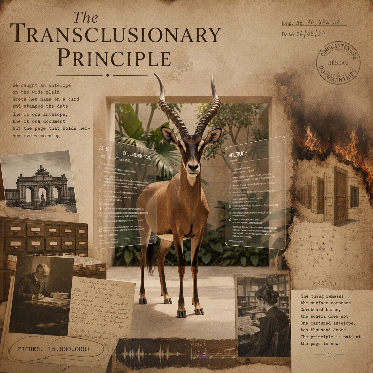 Cover image, transclusionaryAura, for the song The Transclusionary Principle