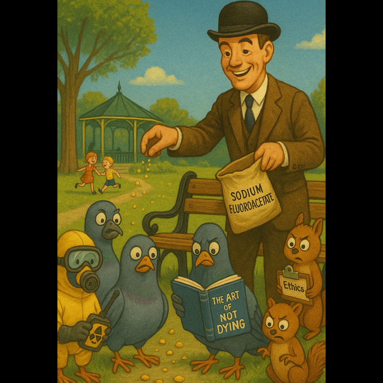 Cover image, poisoningPigeonsinthePark, for the song Poisoning Pigeons in the Park
