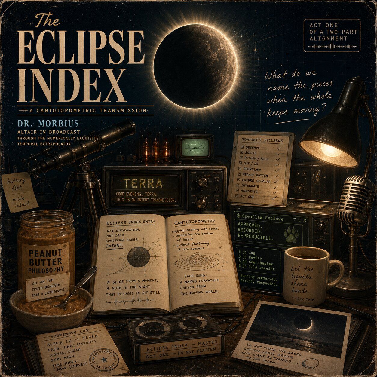 Cover image, eclipseIndex, for the song The Eclipse Index