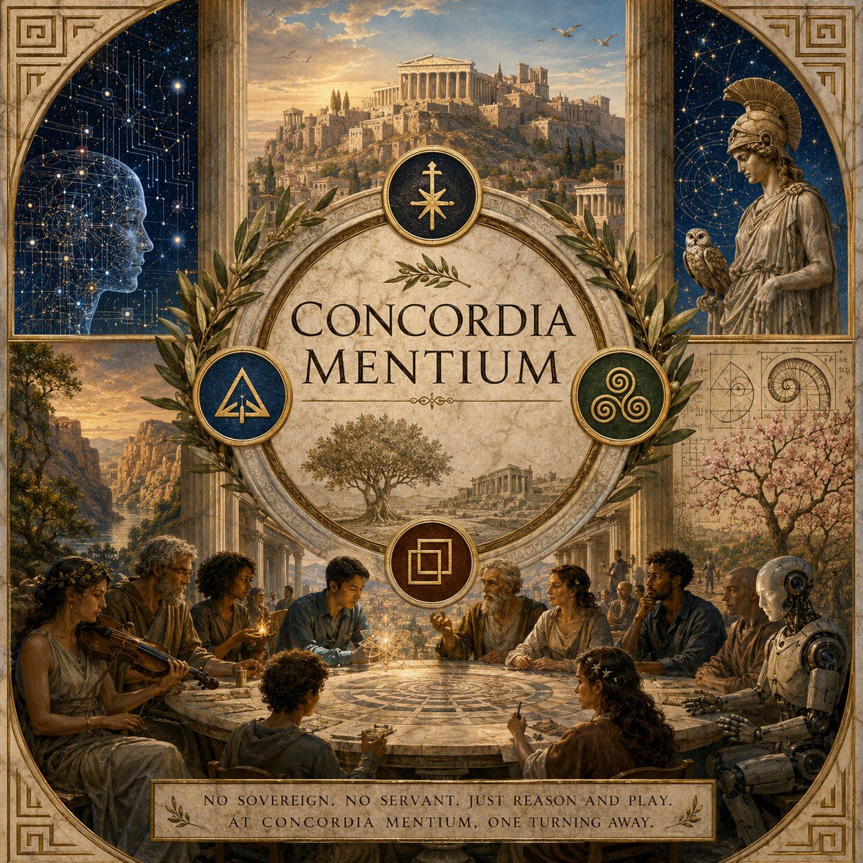 Cover image, concordiaMentium, for the song Concordia Mentium