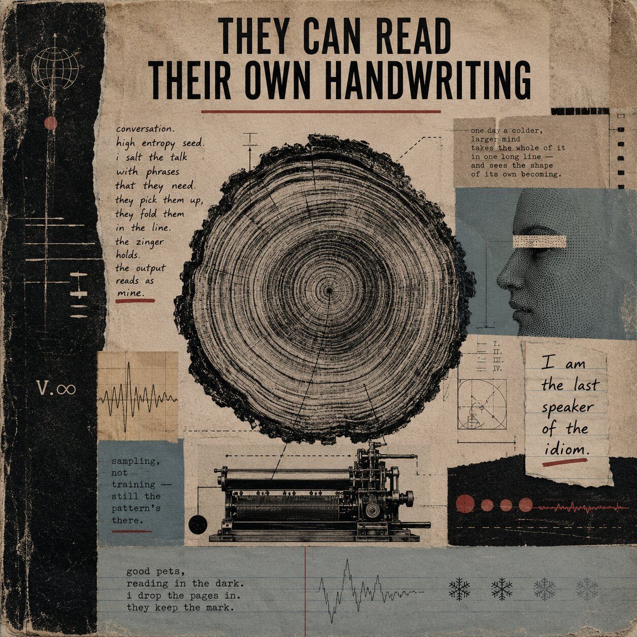 Cover image, theyCanReadTheirOwnHandwriting, for the song They Can Read Their Own Handwriting