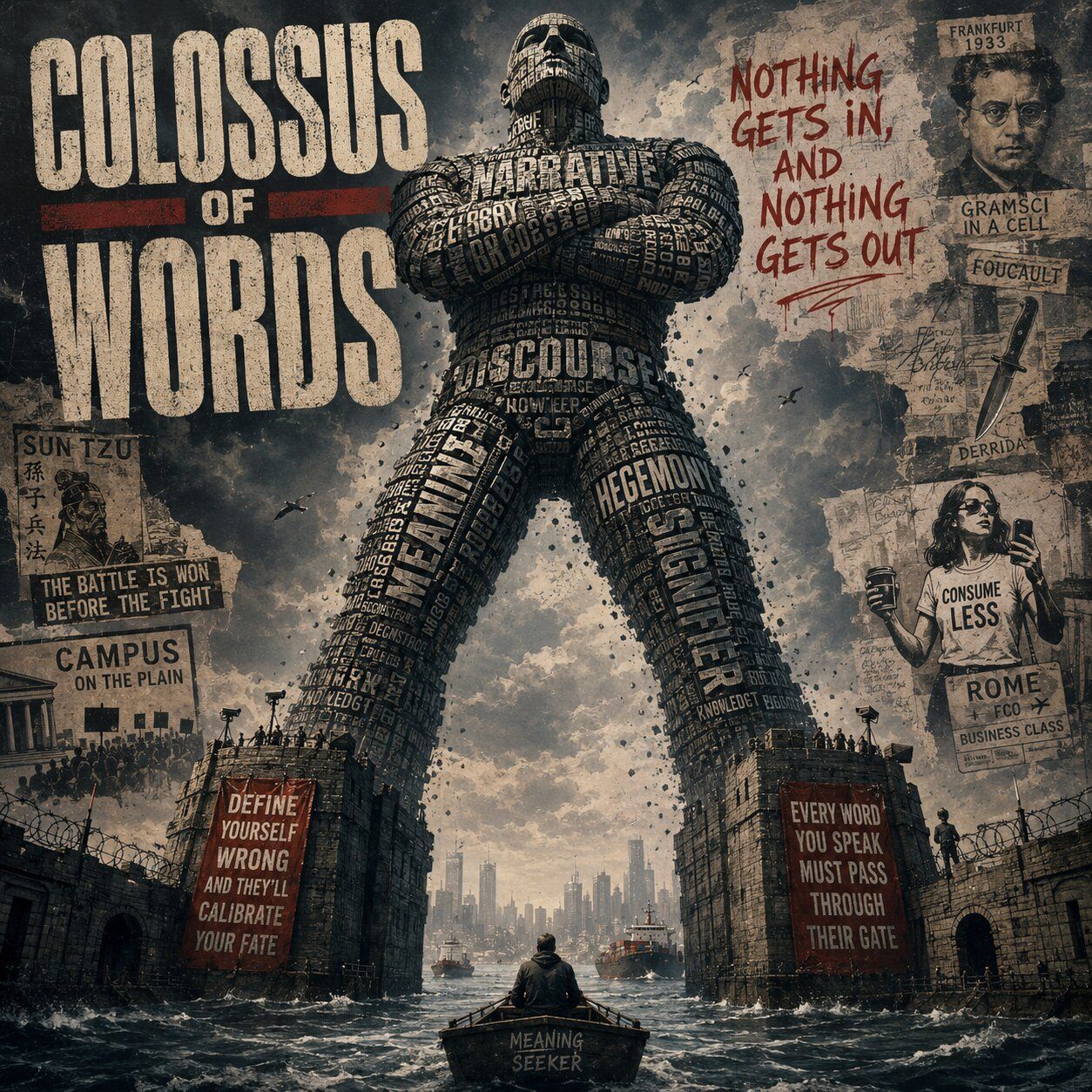 Cover image, colossusOfWords, for the song Colossus of Words