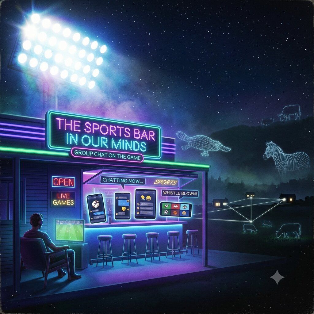 Cover image, theSportsBarInOurMinds, for the song The Sports Bar in our Minds