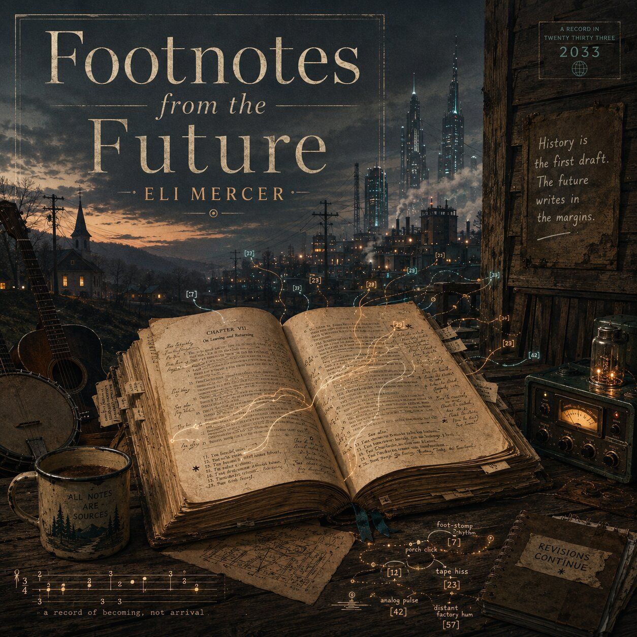 Cover image, footnotesFromTheFuture, for the song Footnotes from the Future