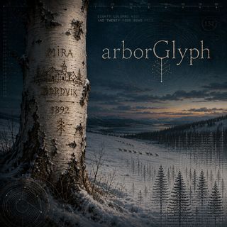 Cover image, arborglyph, for the song arborGlyph