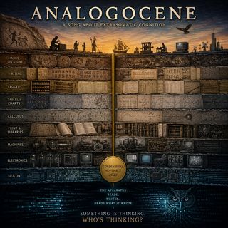 Cover image, analogocene, for the song Analogocene