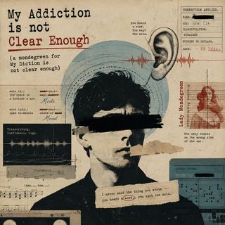 Cover image, myAddictionIsNotClearEnough, for the song My Addiction is not Clear Enough